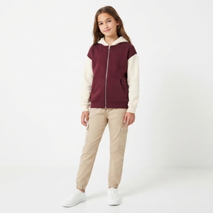 Sweat à capuche zippé en polaire chaud pour enfants garçons et filles, veste à capuche zippée intégrale en polaire douce pour enfants - Product Image 6