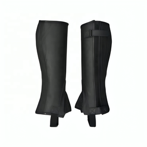 Demi-chaps pour enfants unisexes pour l'équitation Western en cuir PU avec fermeture à glissière pour l'équitation des enfants - Product Image 1