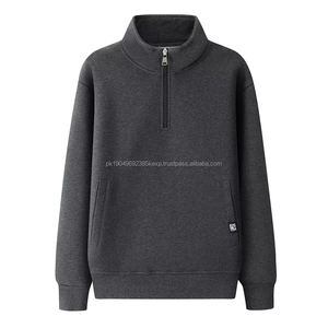 Vente en gros Sweat-shirt fitness à fermeture éclair personnalisé pour hommes coupe régulière pull sport à col montant Sweats à capuche numériques d'hiver - Product Image 5