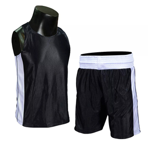 High Quality Black White Quick Dry Lightweight Soft Boxing <b>Shorts</b> Uniforms Breathable Stretch 240g Design Made Pakistan Unisex - Product Image 5