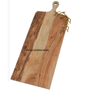 เขียงไม้ดีไซน์คลาสสิก รูปทรงสี่เหลี่ยมผืนผ้า ขนาดใหญ่ สำหรับหั่นชีส ตกแต่งครัวอย่างมีสไตล์ - Product Image 1