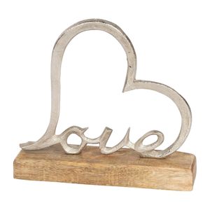 Décoration minimaliste en forme de fleur avec bloc en bois et métal aluminium pour cadeaux et décoration intérieure - Product Image 2