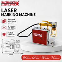 Machine de marquage et de gravure laser à fibre portative 20W 30W 50W 60W 100W pour métal et acier inoxydable, mini de bureau