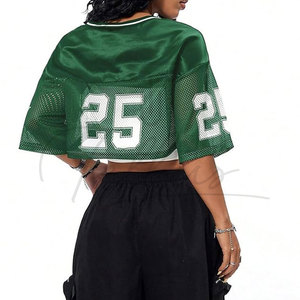 Maillot de football court personnalisé pour femme, en mesh respirant, pour la vente en gros, maillot de soccer court pour femme, maillot imprimé OEM - Product Image 3