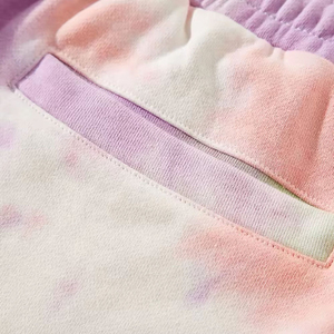 Pantalones Cortos de Forro Polar para Hombre de Alta Calidad Hechos a Medida, Nuevo Diseño OEM, Estilo Urbano, Cierre Elástico en la Cintura, Técnica Tie Dye, Teñido Liso - Product Image 6