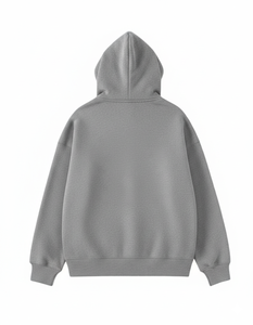 Sweat à capuche épais en molleton 100 % coton de haute qualité, coupe oversize à épaules tombantes, avec logo personnalisé, 430 GSM, coupe classique pour l'hiver - Product Image 3