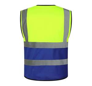 Chaleco de Seguridad de Alta Visibilidad al por Mayor, Reflectante, Ropa de Trabajo de Alta Visibilidad, Logotipo Personalizado, Resistente a Ácidos, Malla de Poliéster, Construcción, Seguridad Laboral - Product Image 3