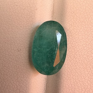 Piedra Preciosa de Esmeralda Zambiana Natural de 4.35 Quilates, Corte Ovalado Verde Intenso, Facetada, Suelta, para Joyería - Product Image 4