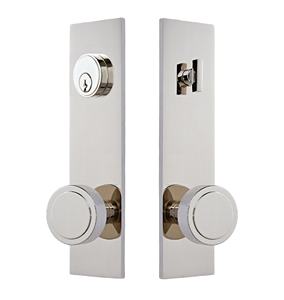Manija de Doble Puerta de Acero Inoxidable con Acabado Níquel Cepillado para Muebles del Hogar, Personalizable con Herrajes para Puertas de Pasaje y Privacidad - Product Image 1