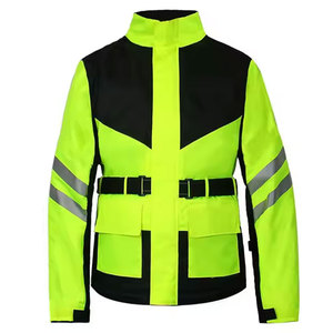 Combinaison de moto pour homme, manches longues, blocs de couleur, coupe-vent, réfléchissante, polyester, toutes saisons, vêtements de course - Product Image 5