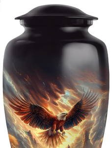 Urna Funeraria para Adultos, Diseño Moderno Americano, Hecha a Mano, Hermosa Urna Conmemorativa para Entierro - Product Image 3