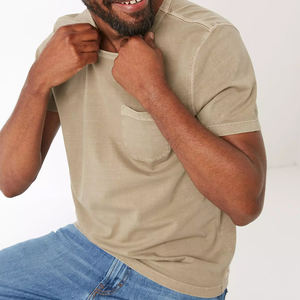 T-shirts pour hommes, t-shirt 100% coton biologique pour hommes, t-shirt à manches courtes, t-shirt naturel unisexe, t-shirt premium avec poche - Product Image 2