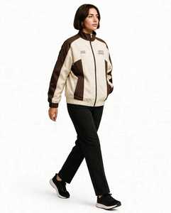 Veste de sport ONETEN APPAREL, coupe-vent, blocs de couleur, fermeture éclair sur le devant, unisexe, coupe classique, broderie, service OEM - Product Image 1