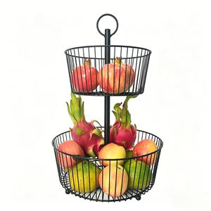 Canasta de Flores Rectangular Moderna de Hierro Forjado con Estante de Almacenamiento Multifuncional de Alambre de Hierro para Uso en la Cocina - Product Image 6