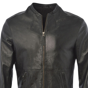 <b>Top</b> Quality Material in Wholesale Men's Leather Jacket For Biker Distressed plus size Leather jacket - Product Image 4