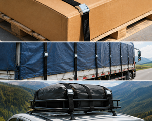 Sangle d'arrimage à boucle cam en polyester de haute qualité 50 mm 800 kg sans crochet pour transport de marchandises lourdes Fournisseur OEM d'usine - Product Image 2