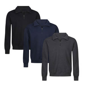 เสื้อสเวตเชิ้ตคอเต่าแขนยาวแบบซิป ¼ ตัวสำหรับผู้ชาย ดีไซน์เรียบง่าย สไตล์โดดเด่น คุณภาพเยี่ยม - Product Image 1