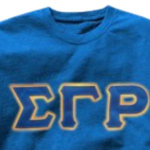 เสื้อยืดสีดำพิมพ์ลายตัวอักษรกรีก Sigma Gamma Rho สีฟ้า เสื้อยืดลำลองสำหรับผู้หญิง เสื้อยืดลายกราฟิกแขนสั้นแบบสั่งทำพิเศษ - Product Image 5