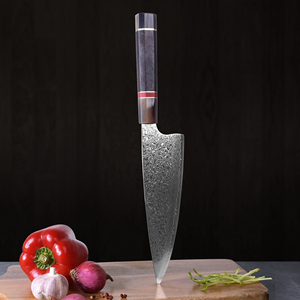 LEGACY BLADES Premium Damascus Steel Professional Chef <b>Knife</b> Wooden Handle Razor <b>Sharp</b> Handmade Hand Forged Ambidextrous <b>Kitchen</b> - Product Image 1