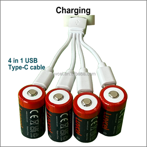 Baterías de litio recargables ICR16340 RCR123A CR123A de 3V para linterna, cámara, cámara de película, sensor de movimiento, cerradura electrónica - Product Image 4