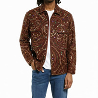 Chemises en jean pour hommes, design personnalisé OEM 2024, haute qualité, écologiques, séchage rapide, vêtements décontractés, respirants, tricotés, pour adultes