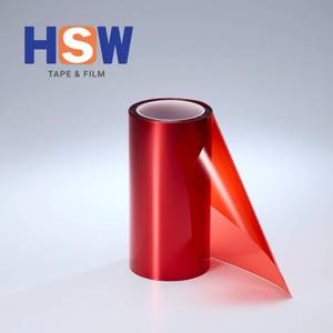 ฟิลม์สำหรับใช้ในการหล่ออุปกรณ์อิเล็กทรอนิกส์สำหรับผู้บริโภคฟิล์มติดแบบปล่อยโดย PET สีแดงขนาด50ไมครอนสำหรับลำโพงโทรศัพท์มือถือคอมพิวเตอร์ - Product Image 3