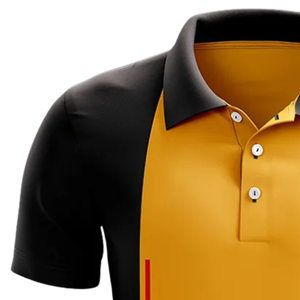 Maillot de cricket pour hommes, noir et or, à sublimation, à manches courtes, pour l'entraînement sportif, les matchs, les performances et l'uniforme d'équipe - Product Image 4