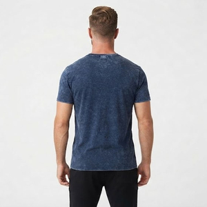 เสื้อยืดคอตตอนสตรีทแวร์ทรงโอเวอร์ไซส์ ลวดลายวินเทจ ล้างสีแบบแอซิดวอช สกรีนโลโก้ตามสั่ง - Product Image 3