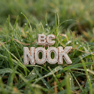 Unisex Hip Hop Style Custom Rose Gold Plated 925 <b>Silver</b> Block <b>Initial</b> Letter Moissanite Diamond Charms Big Pendant <b>Necklace</b>-Gift - Product Image 6