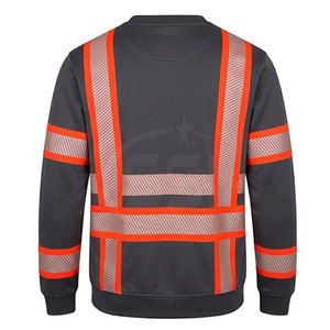 Customized Logo ANSI Class 2 Reflective <b>LED</b> Flash Safety Sweatshirt Workwear for Professional Workers Across Multiple Industries - Product Image 6