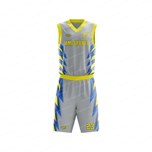 Conjunto de Uniforme de Baloncesto sin Mangas para Hombre, de Alta Calidad, Secado Rápido, Anti-UV, Antibacteriano, Impermeable, 100% Poliéster, Hecho a Medida - Product Image 2