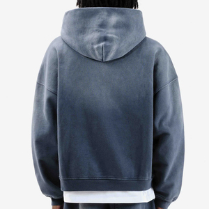 เสื้อฮู้ดดี้สไตล์โดดเด่น ระบายอากาศได้ดี สีซีดแบบซันเฟด ผลิตจากวัสดุคุณภาพดีที่สุด รับสกรีนโลโก้ เสื้อฮู้ดดี้สตรีทแวร์ผู้ชาย สีซันเฟด สำหรับขายออนไลน์ - Product Image 2