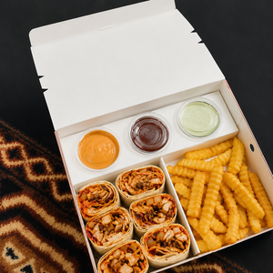 Custom Disposable Biodegradable Eco-Friendly Paperboard Shawarma Wrap Hummus Snack Chips Sauce Packaging Box Brunch Fries - Product Image 2