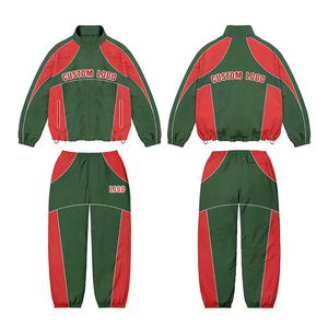 OEM Custom Windbreaker Suit Two Piece Set Zip up <b>Jacket</b> and Nylon Pants Sweatsuit Nylon Zipper Track Suits Windbreaker Tracksuit - Product Image 4
