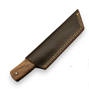 Cuchillo de Cocina Sheepsfoot de Calidad Premium, Hoja de Acero al Carbono, Mango de Madera, Borde Recto, Grosor de 0.6mm, Grado DIY - Product Image 4