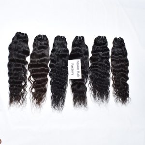Extensiones de Cabello Humano Ondulado de Lujo, Cabello Virgen Remy, Color Negro Natural, Suave, Voluminoso, Doble Trama, Suministro de Cabello Premium para Salón - Product Image 1