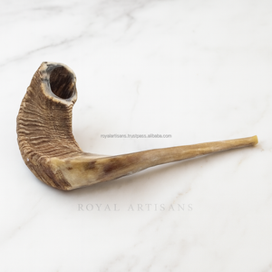 Alta calidad Kosher respetuoso con el medio ambiente Shofar pulido Natural Ram Horn Animal náutico para Rosh Hashanah decoración del hogar Royal - Product Image 4
