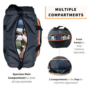 Bolsa Deportiva Impermeable Grande Personalizada con Logotipo, con Espacio para Zapatos y Correa para el Hombro, para Hombres y Mujeres, para Viajes, Campamentos y Actividades al Aire Libre - Product Image 3