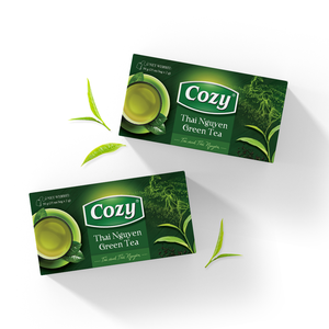 ชาใบเขียวออร์แกนิกแบบซอง ราคาโรงงาน พกพาสะดวก ชาสมุนไพร ชงง่าย แบรนด์ Cozy Tea - Product Image 1