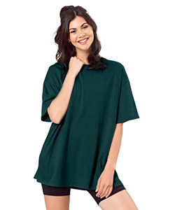 เสื้อยืดโอเวอร์ไซส์ผู้หญิงทรงปกติ ผ้าฝ้าย 100% คุณภาพสูง OEM/ODM ระบายอากาศได้ดี เป็นมิตรกับสิ่งแวดล้อม เหมาะสำหรับใส่ลำลองช่วงฤดูร้อน แขนสั้น - Product Image 5