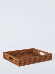 Bandeja de servir de ratán texturizado con prácticas asas, ideal para brunch, almacenamiento de aperitivos o decoración de salas de spa. - Product Image 4