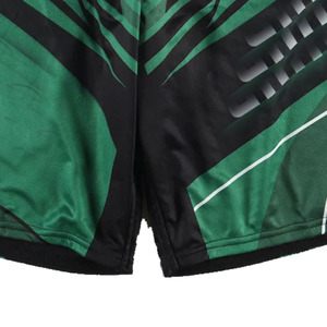 Shorts de boxe pour hommes, motif vert et noir, taille élastique, respirant, vêtements d'entraînement, toutes saisons, polyester - Product Image 6