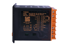 SELEC TC203AX Pantalla roja de 3 dígitos, punto de referencia único, controlador de temperatura con salida de relé/SSR - Product Image 3