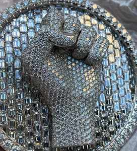 Collar con Colgante de Moissanita Personalizado Hecho a Mano, Joyería Hip Hop Moderna para Hombre, Plata 925 con Baño de Rodio, Dijes a la Moda - Product Image 2