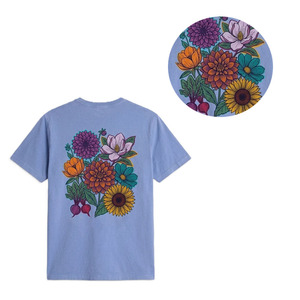 Camiseta de Hombre con Estampado Floral, Algodón, Estilo Casual Urbano, Transpirable, Manga Corta, Moda de Verano, OEM, Marca Privada - Product Image 3