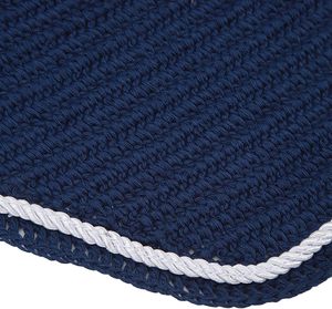Voile anti-mouches pour cheval en coton respirant avec protection d'oreilles, Couleur Marine - Product Image 5