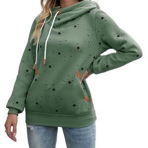 Servicio ODM al por mayor: Sudadera con capucha larga para mujer con logo impreso personalizado, de alta calidad, informal, holgada, a la moda, gruesa y transpirable. - Product Image 1