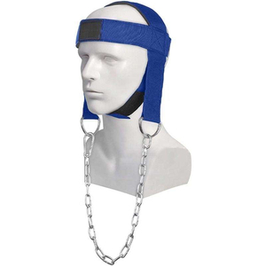 Arnés de entrenamiento de músculos cervicales de alta resistencia, equipo cómodo para levantamiento de pesas con cadena de acero y acolchado suave para soporte. - Product Image 2