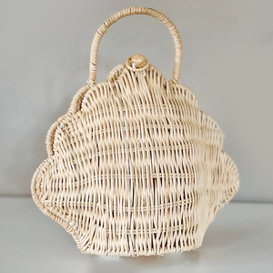 Cestas de juguete de ratán con forma de concha al por mayor, cestas para niños pequeños de fibra natural al precio más bajo - Product Image 1