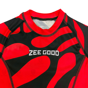 Wholesale Camo <b>Design</b> Short Sleeve Kids Mma <b>Compression</b> Rashguard <b>Custom</b> Bjj Rash Guard <b>Compression</b> <b>Shirts</b> - Product Image 3